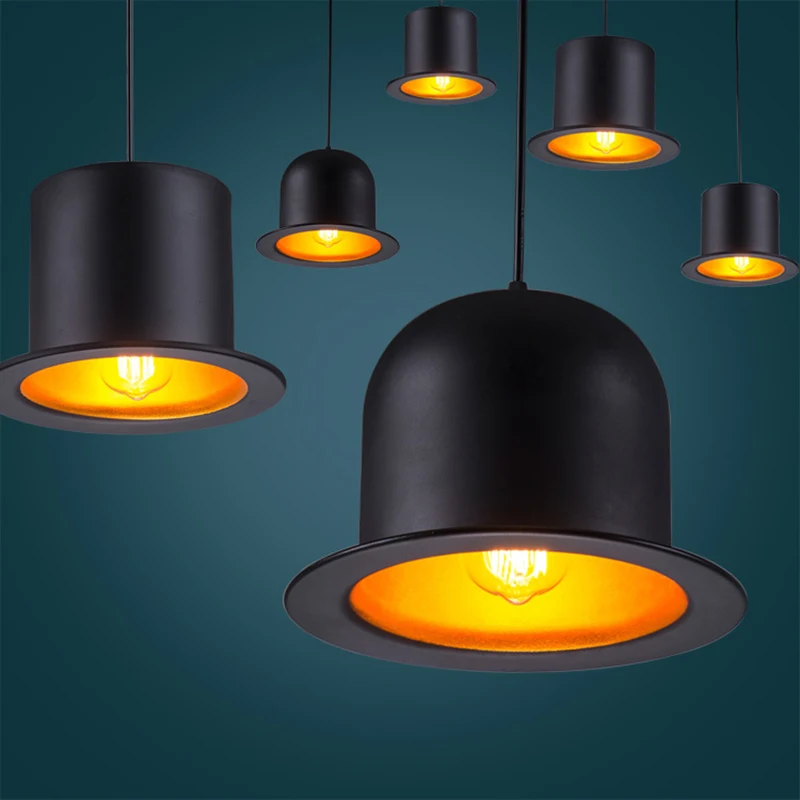 

Подвесной светильник в стиле ретро с шляпой, E27