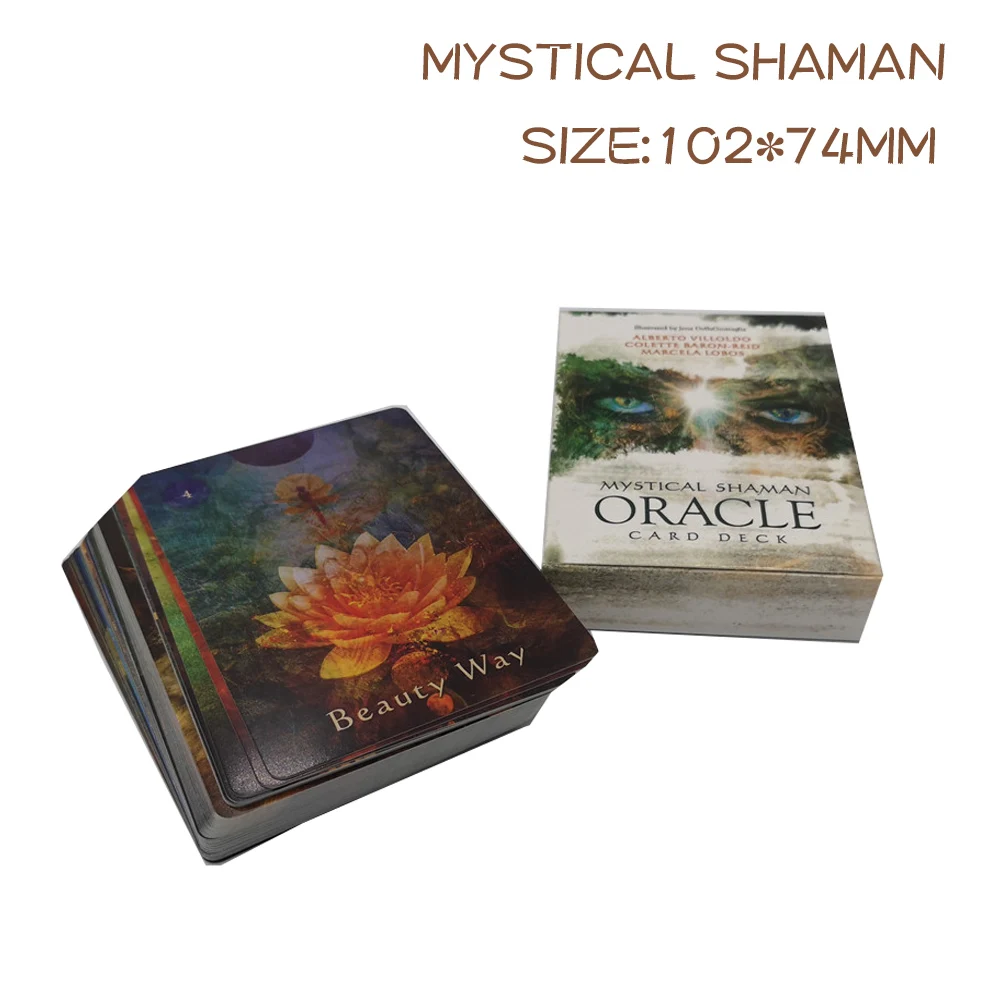 Archangel Oracle Card английская карточная игра для чтения, настольная игра, Earth Magic Oracle Cards, колода Для Таро для личного использования, 6 стилей - Цвет: MYSTICAL SHAMAN