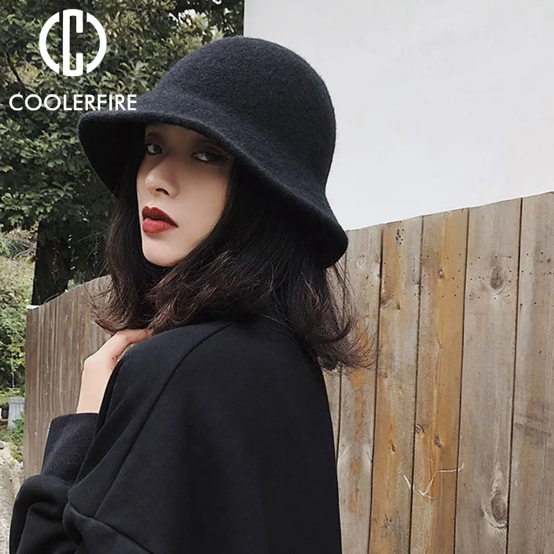 

Женская модная однотонная шапка Bob Feminios Gorras из фетра на плоской подошве для девочек; Теплая зимняя шапка с мехом; AC2198