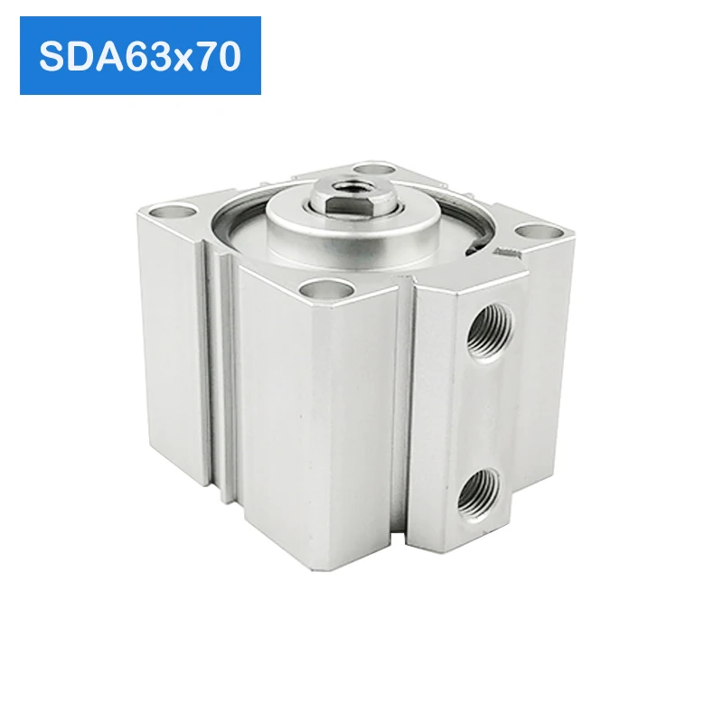 SDA63 * 70 63 мм диаметр Ход Компактный воздушный цилиндр SDA63X70 двойного действия