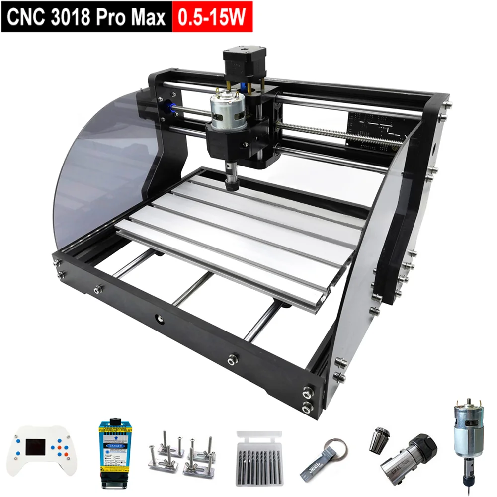 

CNC 3018 Pro Max Laser Engraver Machine 3 Axis DIY Wood Stone Metal CNC Woodworking Engraving Machine With Offline Controller