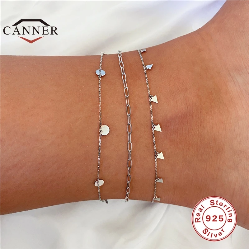 Автоклав 925 стерлингового серебра Скрепка цепи браслеты для женщин Пляж ног