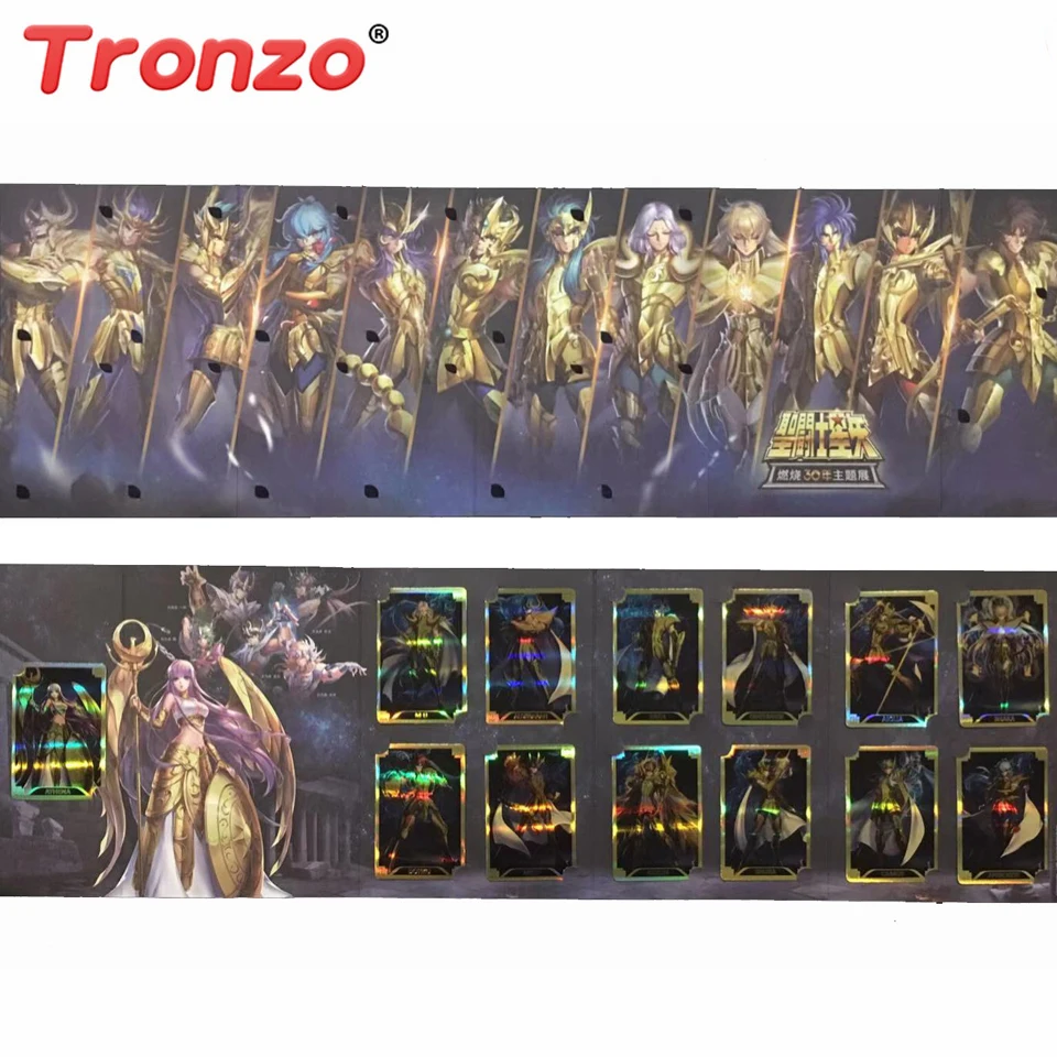 Оригинальная сияющая карта Tronzo в честь 30 летия Сен Сейя эксклюзивная Золотая