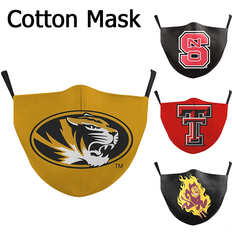 

Breathable Comfortable Adult Printed Mouth Mask Reusable Pure Cotton Face Mask Washable Adjustable Masks