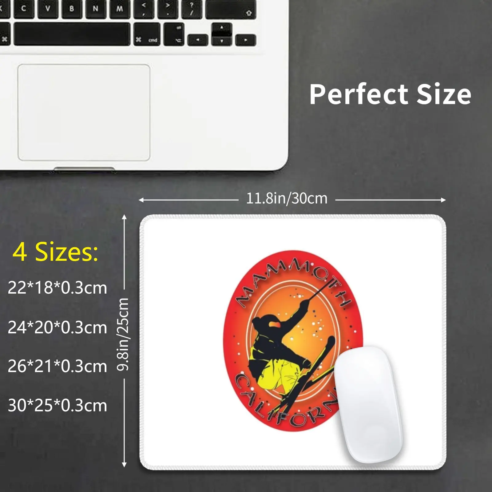 California Yosemite Sticker Mouse Pad Diy Print Ski Resort Hiking