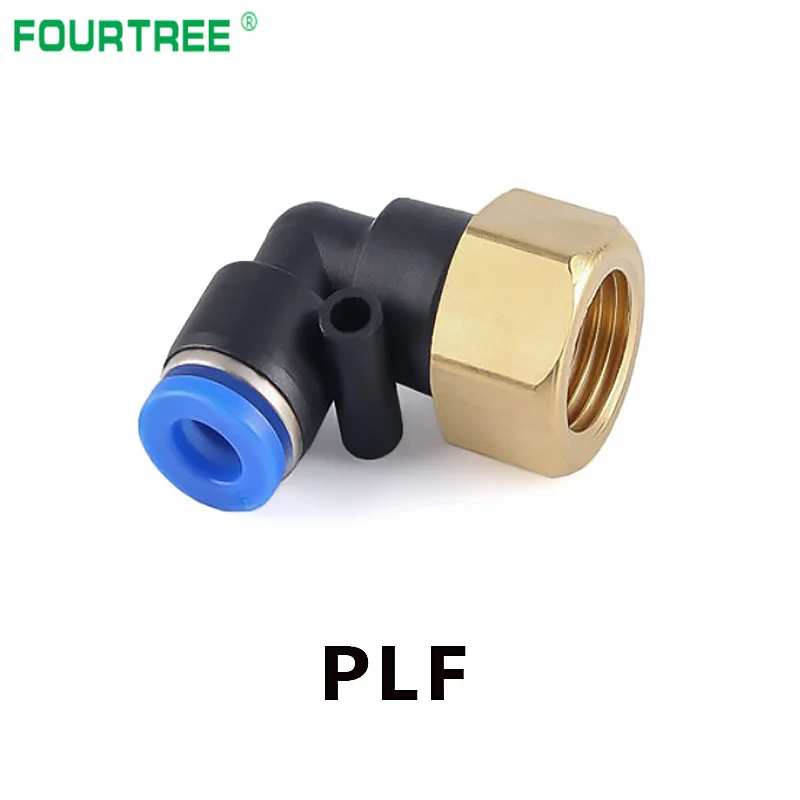 Пневматический соединитель PC/PCF/PL/PLF 4 мм 12 резьба 1/8 &quot1/4&quot 3/8 &quot1/2&quot Воздушная