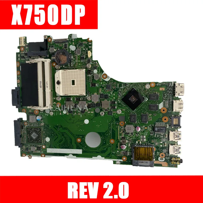 Отправка платы + X750DP материнская плата для ASUS K550D X550D K550DP X550DP ноутбука rev2.0