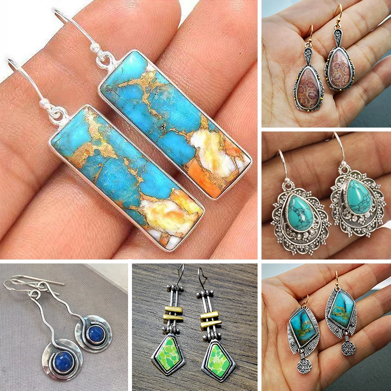 Винтажные серьги подвески из смолы для женщин 2019 креативные Висячие ретро