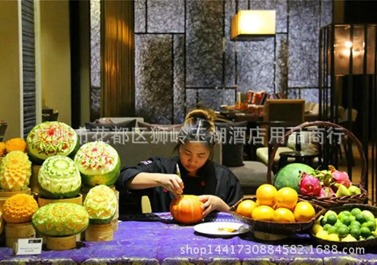 Кухонный нож для резьбы по фруктам повара пище набор бару фруктам|Резьба| |