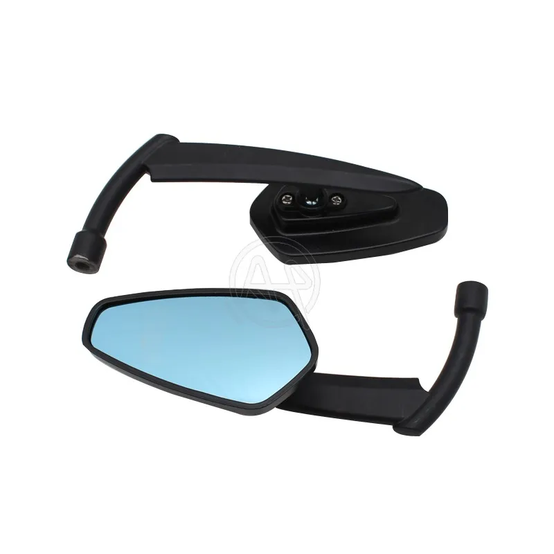 Зеркала заднего вида для мотоцикла боковое зеркало на руль черное 8 мм 10