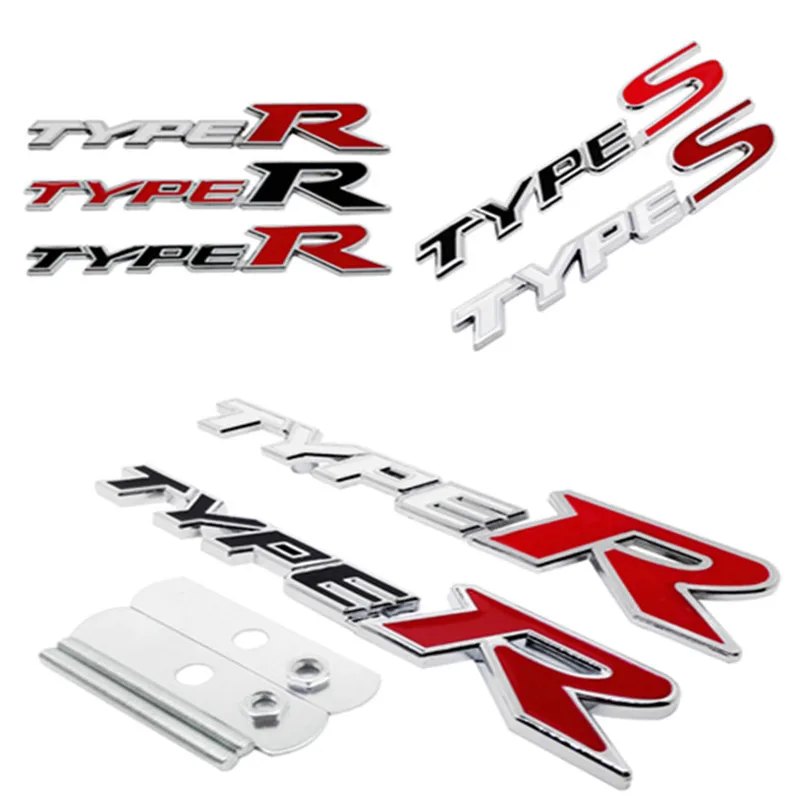 Стайлинг автомобиля для типа S TYPE R логотип металлические наклейки авто значок