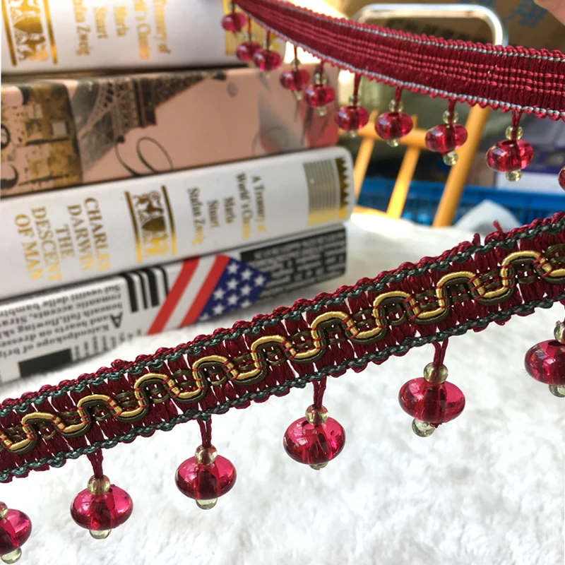 5 м/лот Шторы пряжа и маленьким кружевным Новинка! Фигурные бусины висит шип чашка