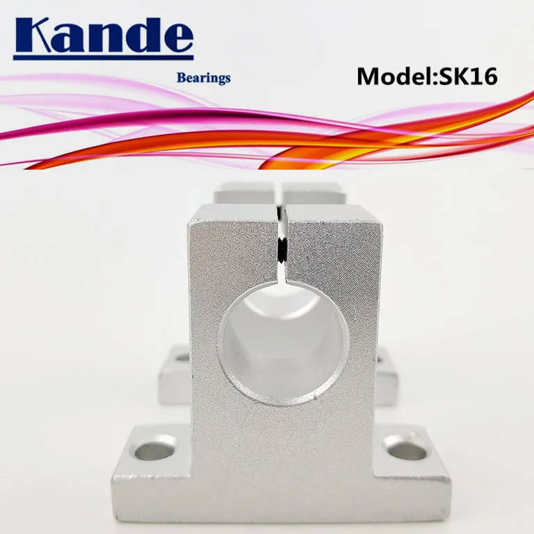 Подшипники Kande 4 шт. SK16 16 мм линейная Опора вала для 3D принтеров скольжения