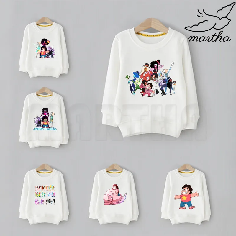 Детские толстовки с капюшоном принтом Стивен Вселенная милые детская одежда