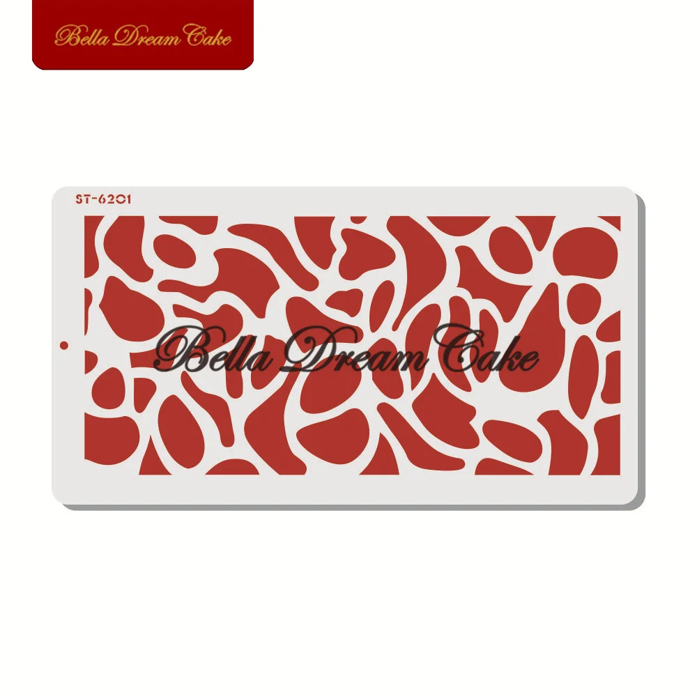 Леопардовый дизайн трафарет для торта шаблон с рамкой шоколадного форма