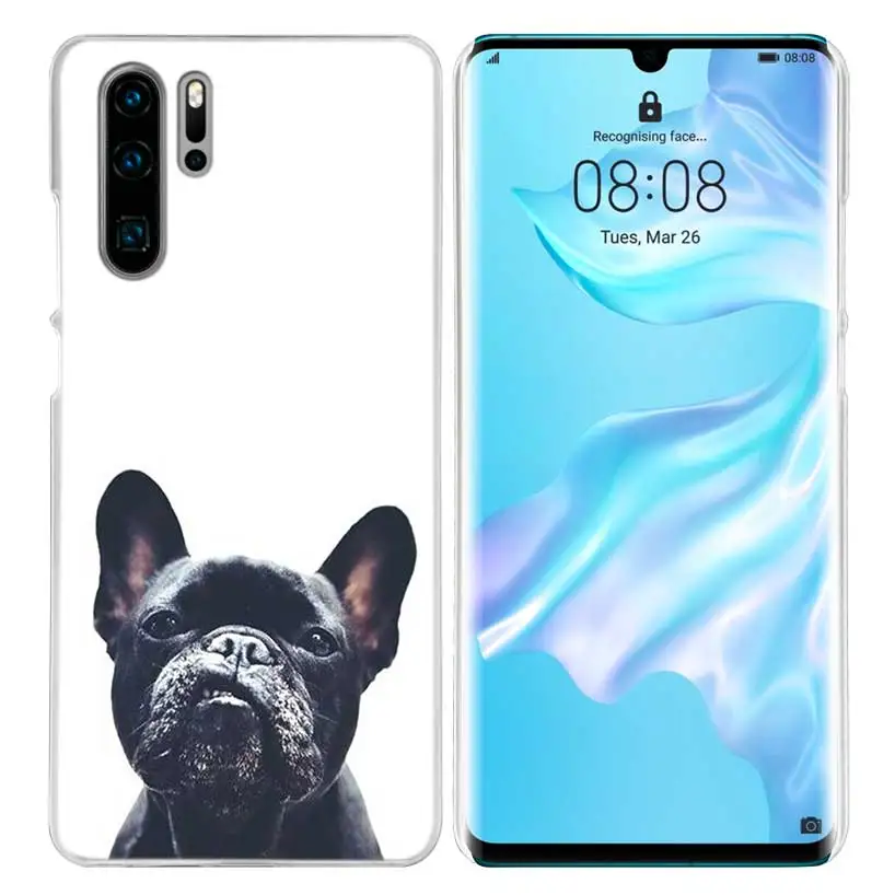 Французский бульдог чехол для huawei mate 30 20 10 P20 P30 Lite Pro P Smart Y9 Prime Honor 8A 8X 10i PC Чехлы для телефона