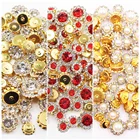 Блестящие кристаллы для шитья, 8 мм, 10 мм, 12 мм, разные размеры