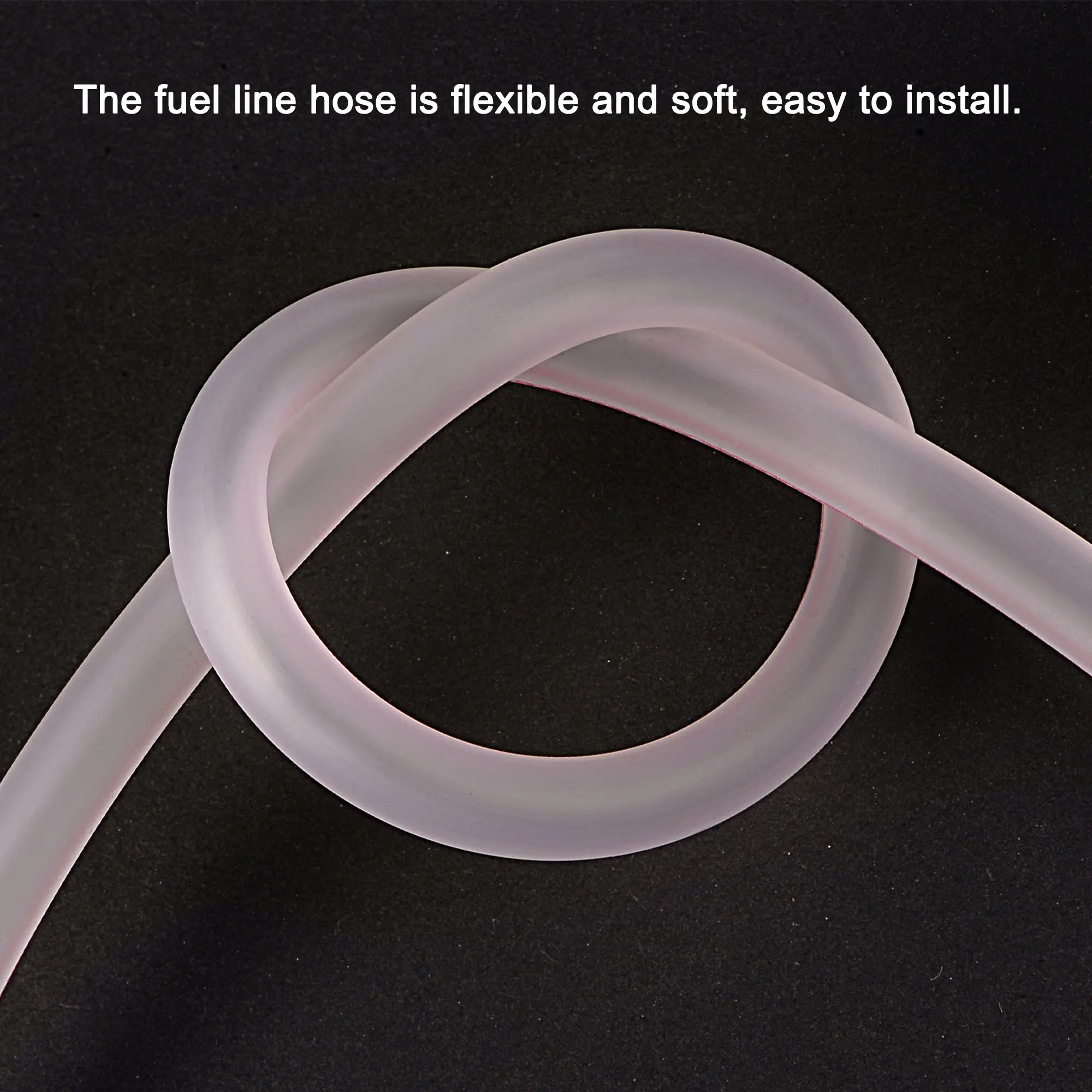 Uxcell Petrol Fuel Line Hose 3/16&quot x 5/16&quot 16ft Clear for Chainsaws Lawn Mower String Trimmer Blowers Small Engines |
