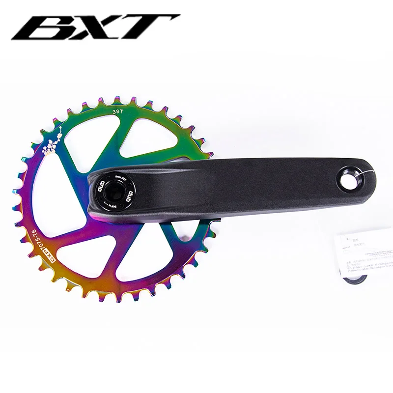 MTB шатун для дорожного велосипеда GXP 32T 34T 36T 38T из алюминиевого сплава с одной