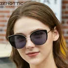 Солнцезащитные очки ZENOTTIC кошачий глаз для женщин и девушек, роскошные брендовые дизайнерские очки для вождения с защитой UV400, Поляризационные солнечные очки