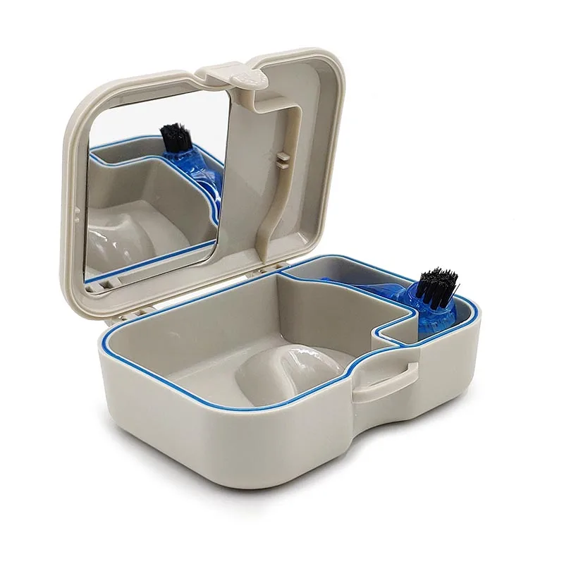 1 Set Denture Bath Box Case Dental False Teeth Appliance Container Storage Boxes Accessoires Beauty maquiagem Tool Oral Care |