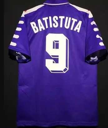 

Retro 1998/99 Batistuta Rui Costa Short Sleeve Classic Vintage Men's Shirts Casual T-Shirt Futbol