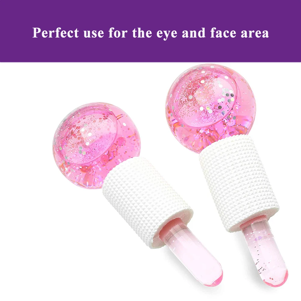 Facial Ice Globe Rollers Cool Globes for Treatment Massage Redness Soothing Cooling Roller Beauty | Красота и здоровье