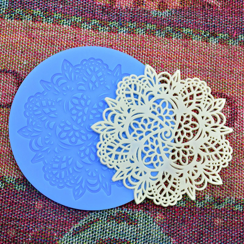 Силиконовые кружевные цветы торта 3D украшения инструменты DIY Инструменты для