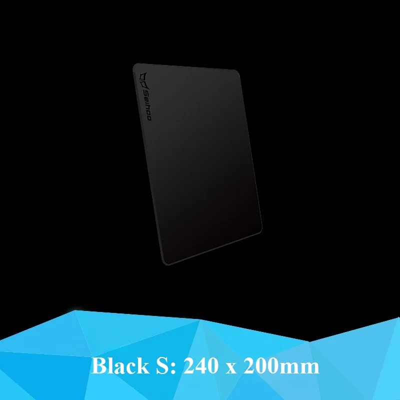 Black 240 Жесткий матовый гладкий резиновый коврик для мыши силиконовый нижний пластиковый большой размер игровой коврик для мыши Индивидуальный Коврик для мыши - Цвет: Black 240