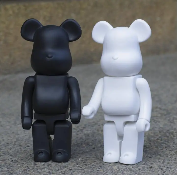 28 см 400% Bearbrick фигурки блок Медведь ПВХ модель куклы детские игрушки подарки на
