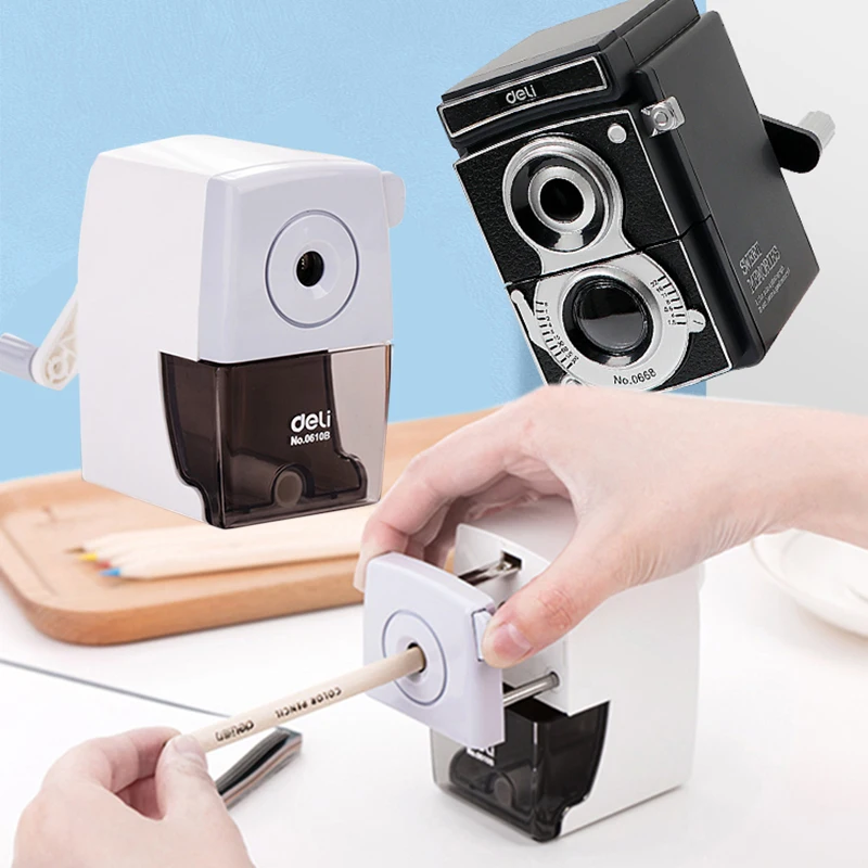 Sharpener Manual Rotary Pencil Knife Kids Hand Crank Pencil Cutter School Office Supplies