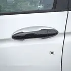 Углеродное волокно хромированная Автомобильная боковая дверная ручка наклейка для Honda Fit Jazz 2014 2015 2016 2017 2018 2019 2020 стильные аксессуары