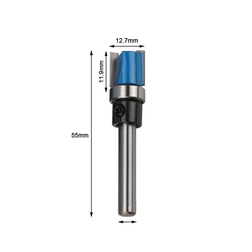 

2 шт 1/4 \ "хвостовик прямой шаблон Flush Trim Carbide Router Bit 1/4x 1/2x11