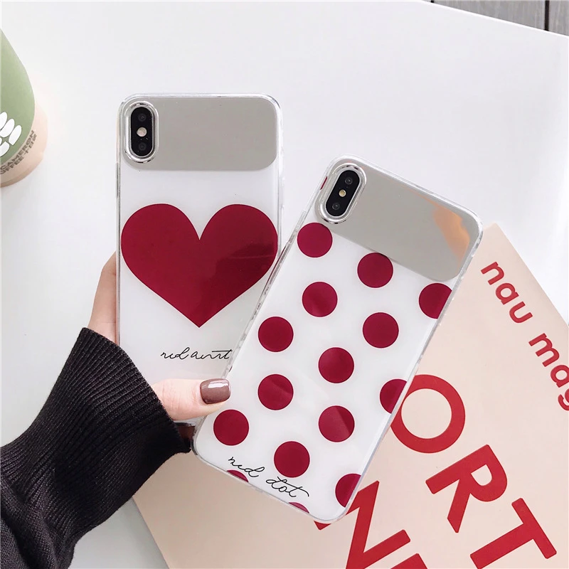 Чехол для Iphone Xr 7 Xs Max зеркальный дизайн роскошный мягкий чехол с защитой от