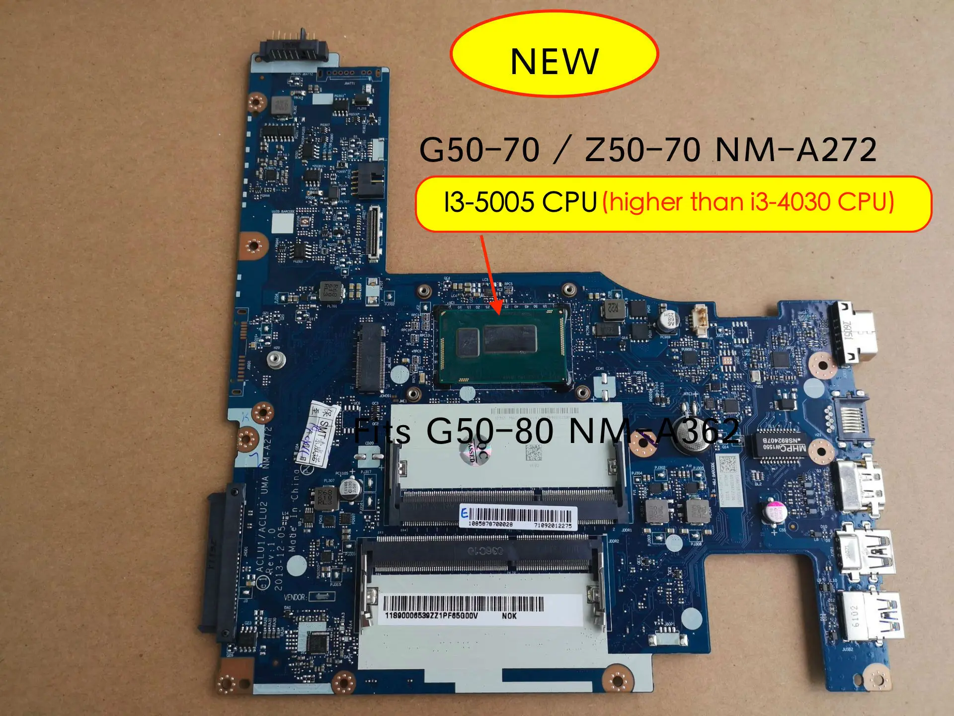 100% Новинка для Lenovo G50 70 Z50 80 ACLU1/ACLU2 NM A272 A362 материнская плата|Материнские платы| |