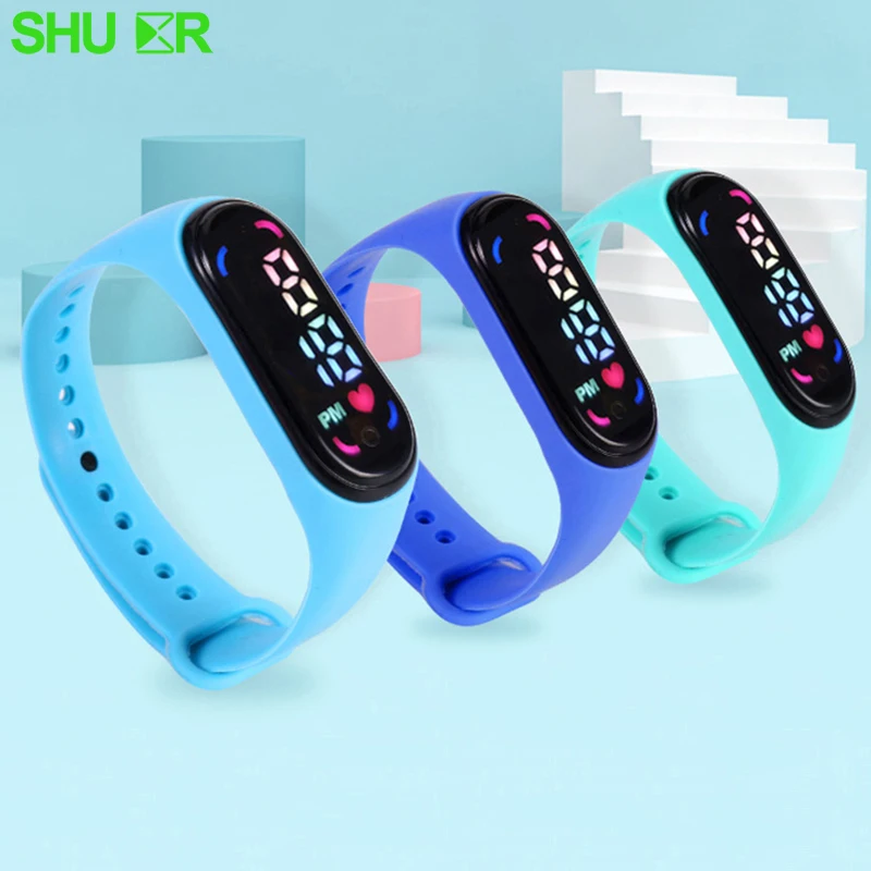 Крутой светодиодный телефон детские подарки для мальчиков силиконовый ремешок