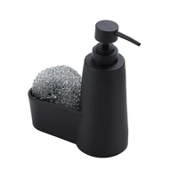 soap dispenser detergent press bottle hand sanitizer lotion bottling sink dish with steel sponge scrubber for kitchen sink