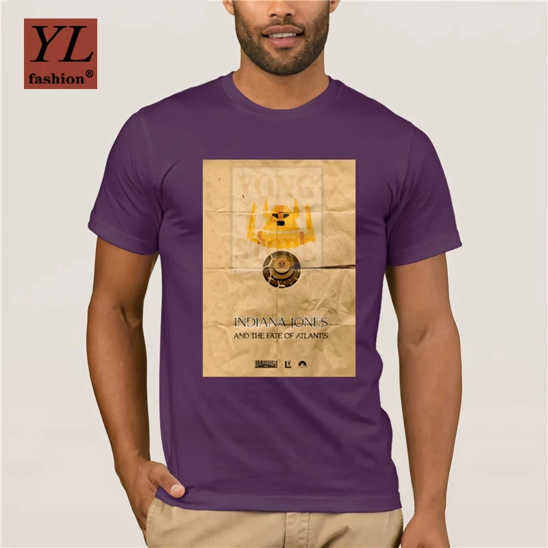 

Indiana Jones T Shirt Fate Of Atlantis T Shirt Man Cute Shirt Graphic Cotton Short