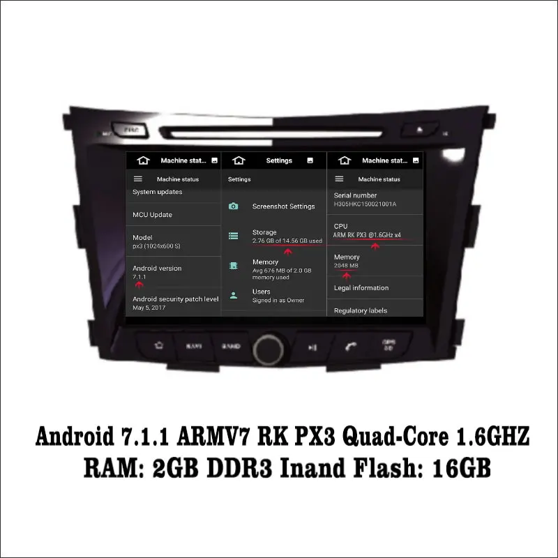Liislee Android 7 1 2G RAM для SsangYong Tivoli ~ автомобильный Радио Аудио Видео мультимедийный