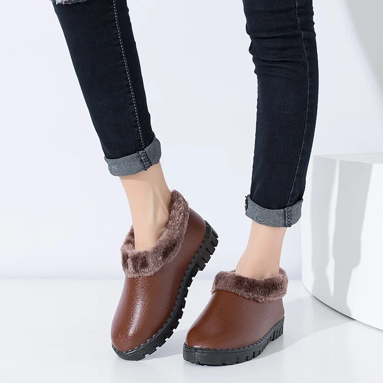 Женские зимние ботинки из натуральной лисьей кожи sdc2 | Обувь