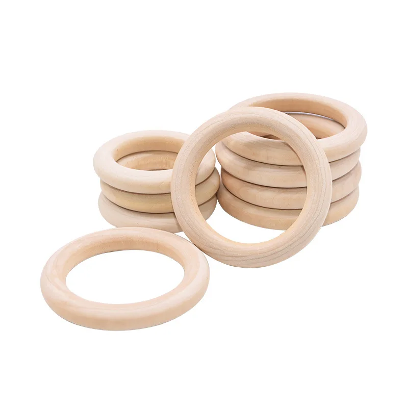 

Незавершенные гладкие деревянные кольца макраме 10 шт. 55 мм, деревянные круги для поделок своими руками, соединительные кольца для подвесок, ...