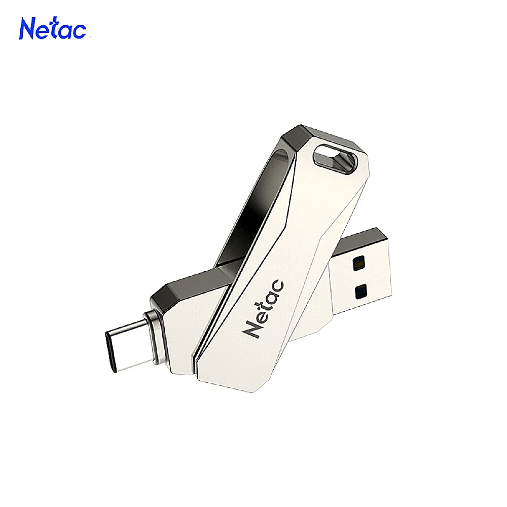 Netac U782C 32/64/128 ГБ Type C + USB двойной интерфейс флеш накопитель Plug & Play мобильный телефон