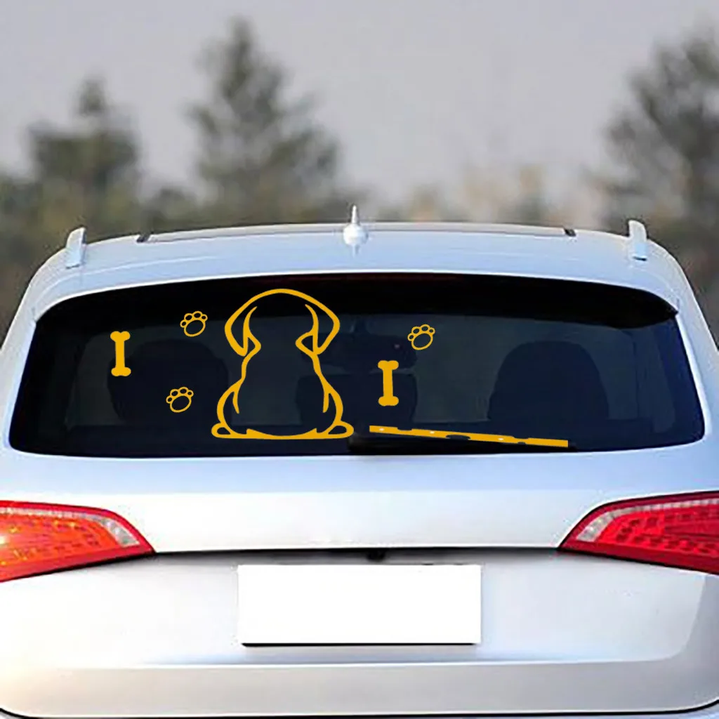 Наклейка на автомобиль Английский бульдог уставший щенок собака украшения заказ