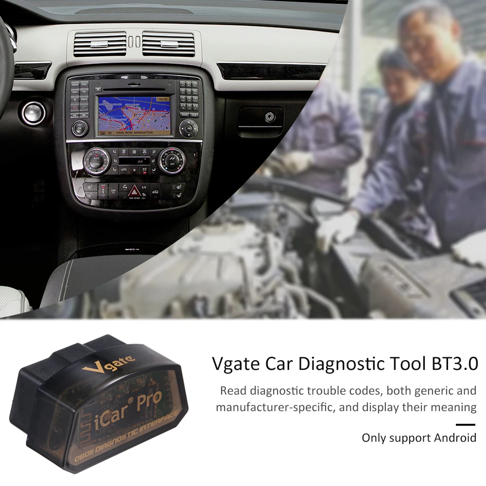 iCar pro 3.0 BT 4.0 WiFi(optional) Vgate Pro OBD2 Scanner for Android/IOS Car Diagnostic Tool |
