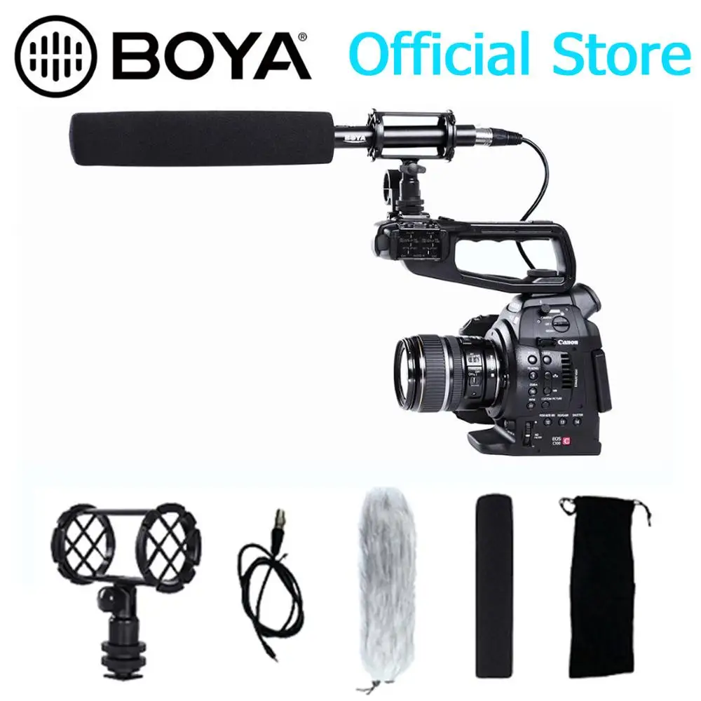 BOYA BY PVM1000 профессиональный конденсаторный микрофон для интервью Sony DV Pentax Camcorder Canon