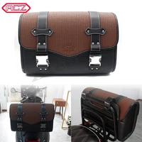 storage bags motorcycle pu leather big type luggage saddle bag for harley sportster xl883 xl1200