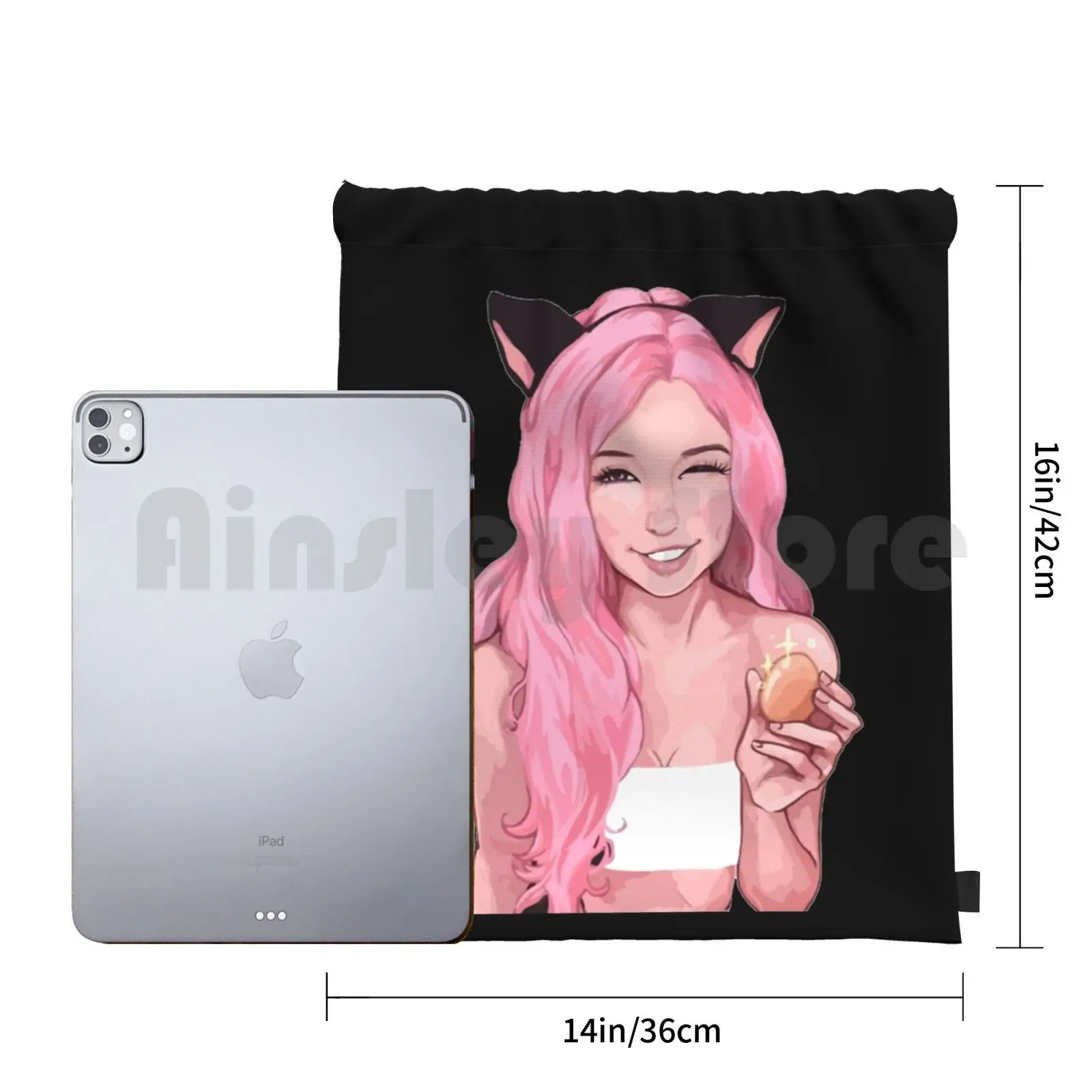 Рюкзак Belle Delphine Art сумка на шнурке для верховой езды скалолазания спортивная