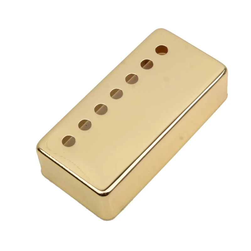 Mini Style Brass 6 String Guitar Humbucker Pickup Cover / Pole 68*29mm Spacing 50/52mm Black-Golden-Chrome | Спорт и развлечения