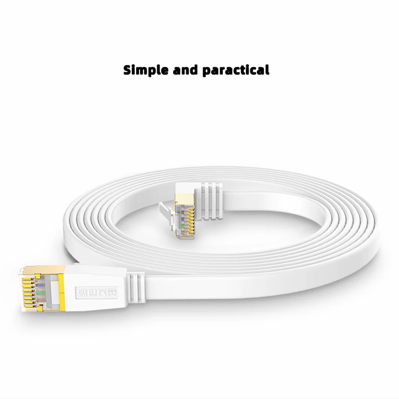 Белый вверх и вниз изгиб Ethernet кабель Cat6 Lan UTP CAT 6 RJ 45 сетевой Патч корд для ноутбука