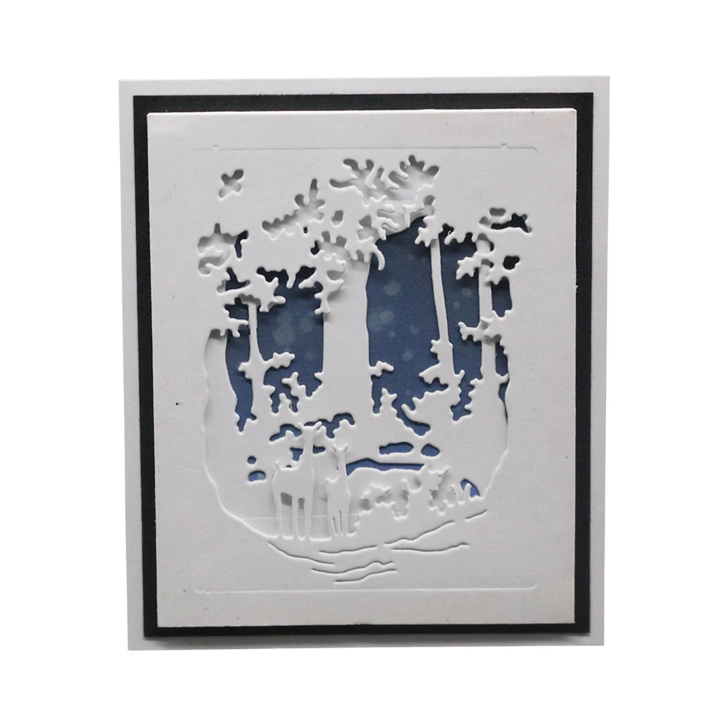 2019 Рождественский олень металлические режущие трафареты тарелка из горячей